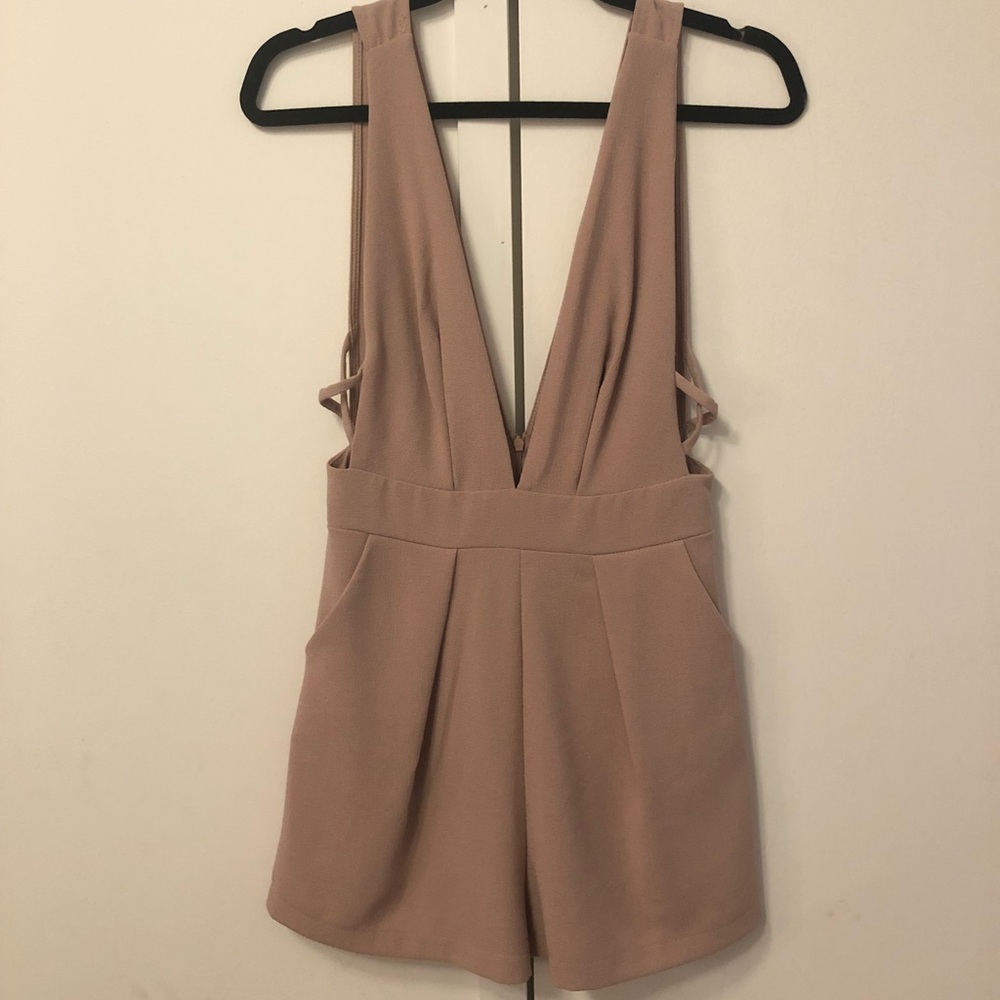 Mauve Crepe Tobi Romper